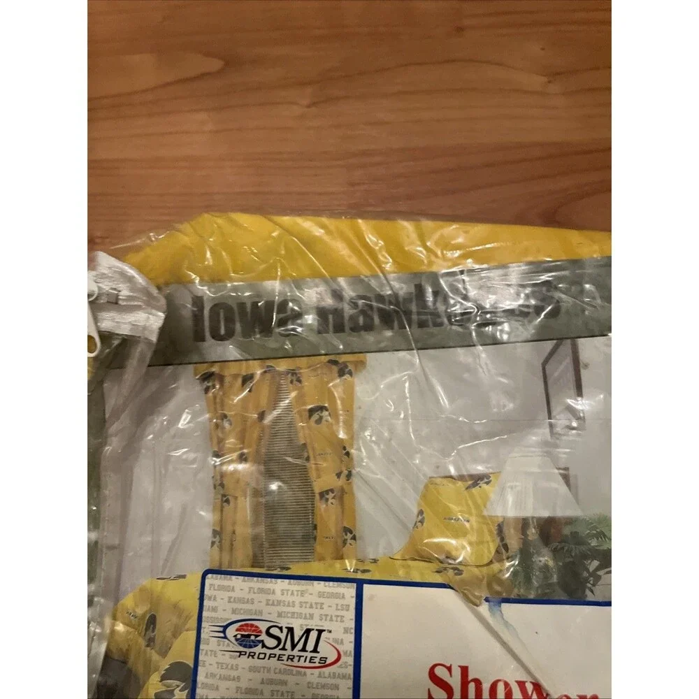Iowa Hawkeyes Bathroom Shower Curtain Cover Multicolor